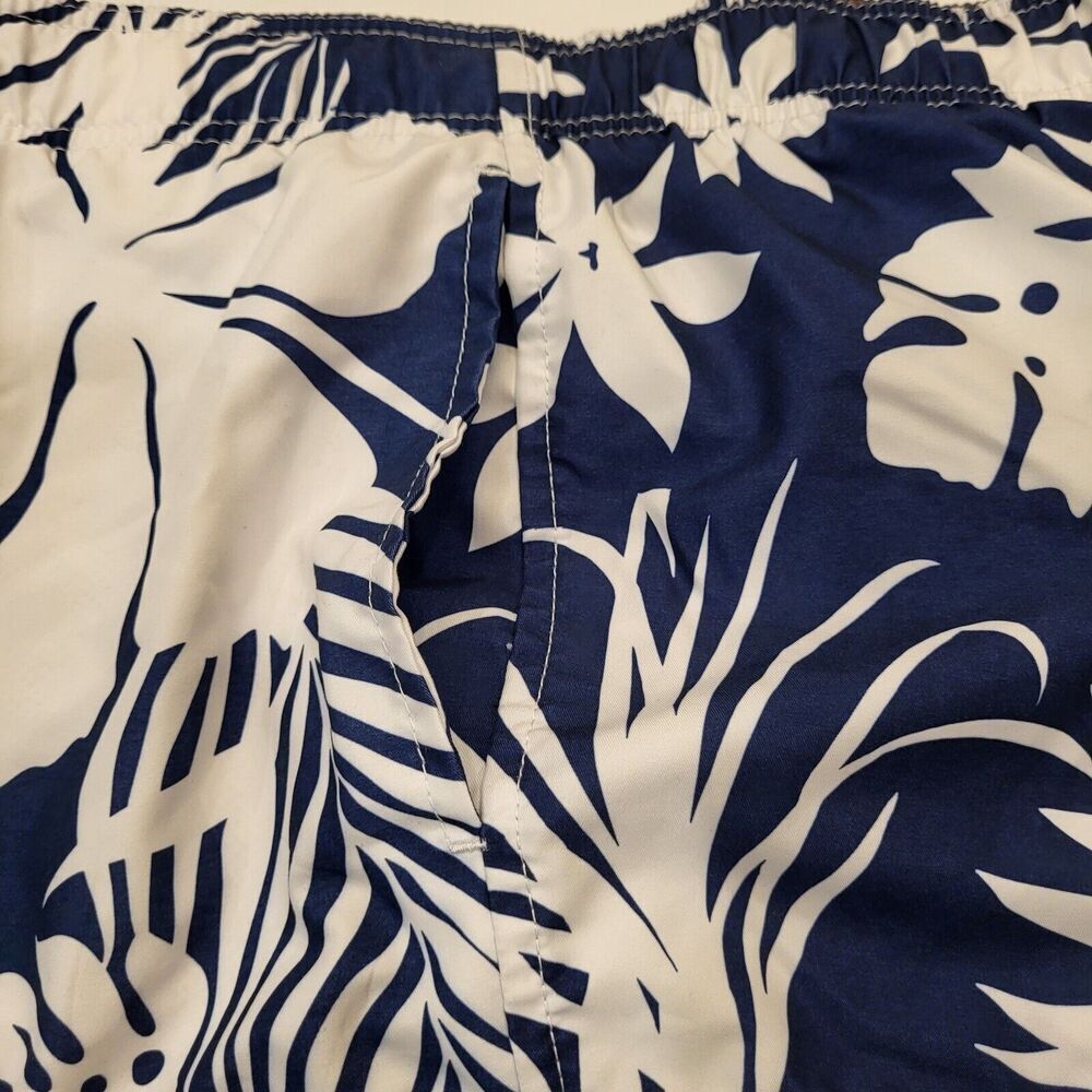 Sonoma Goods for Life Men's Large Swim Trunks Hawaiian Blue White Faux Fly Beach - Picture 11 of 14
